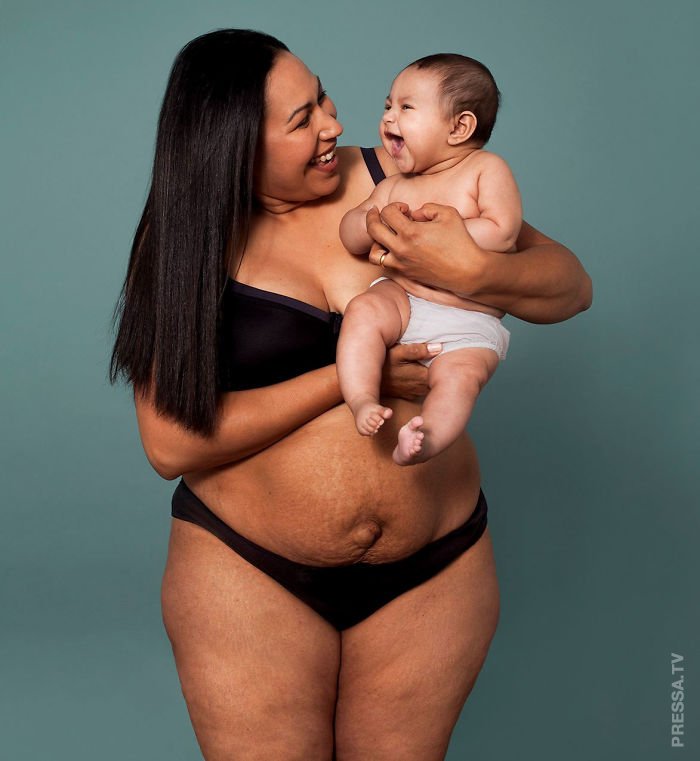 Женщины не стесняются своих фигур после родов — реклама в Лондоне Интересное