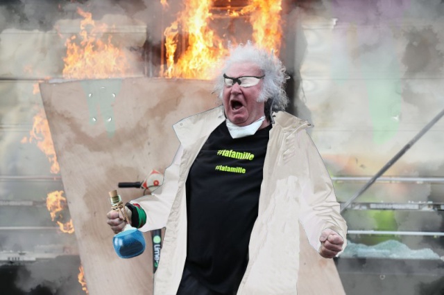 Фотожабы»орущий мужчина с протестов жёлтых жилетов во Франции» юмор, приколы,, Юмор