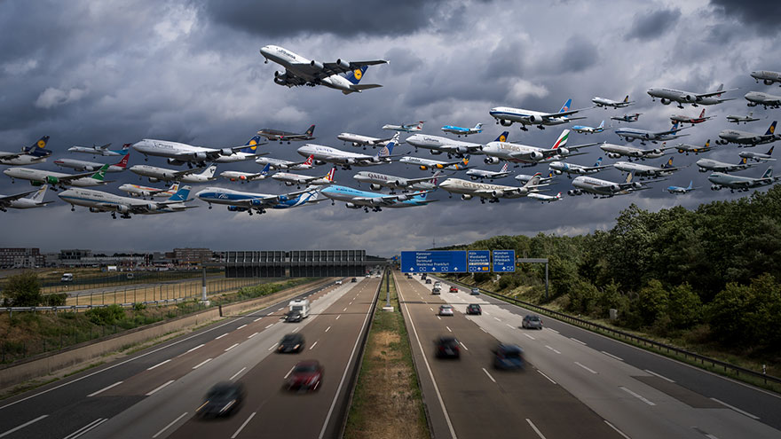 Транспортные потоки в аэропортах мира 