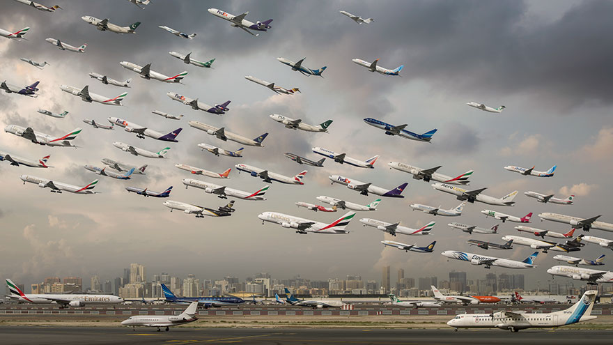 Транспортные потоки в аэропортах мира 