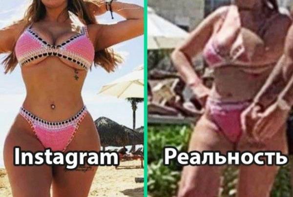 20 фото, показывающих, почему нельзя верить красивым снимкам из соцсетей Интересное