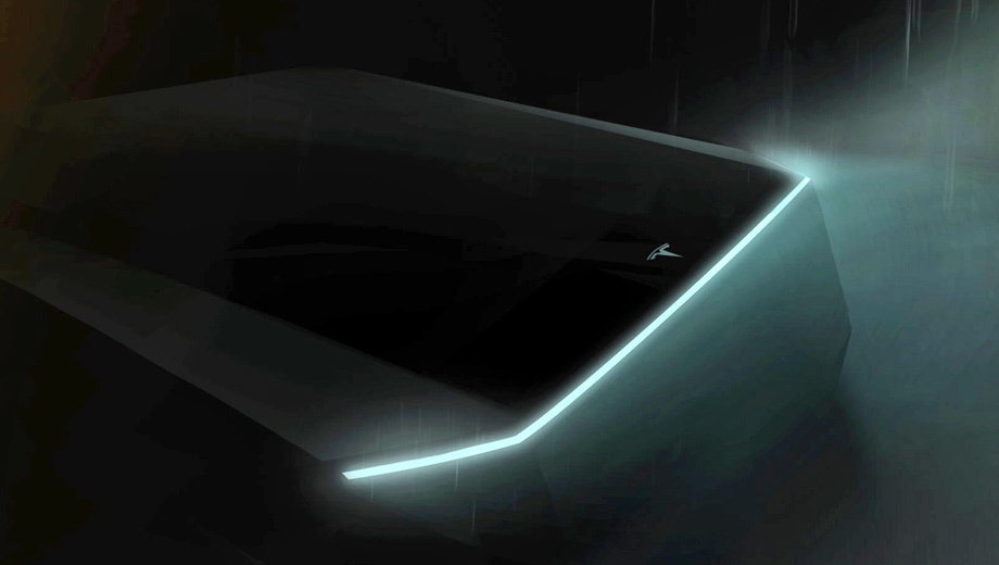 Илон Маск отнёс модель Tesla Pickup к киберпанку авто,мото,техника, Авто и мото