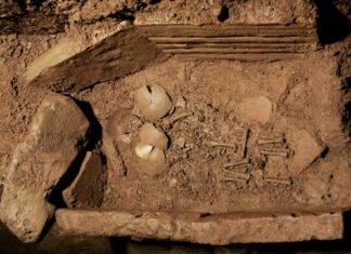 Sepoltura prematura di gemelli risalenti a 1.200 anni fa vicino al tempio di Artemide: trovata un’insolita costola extra